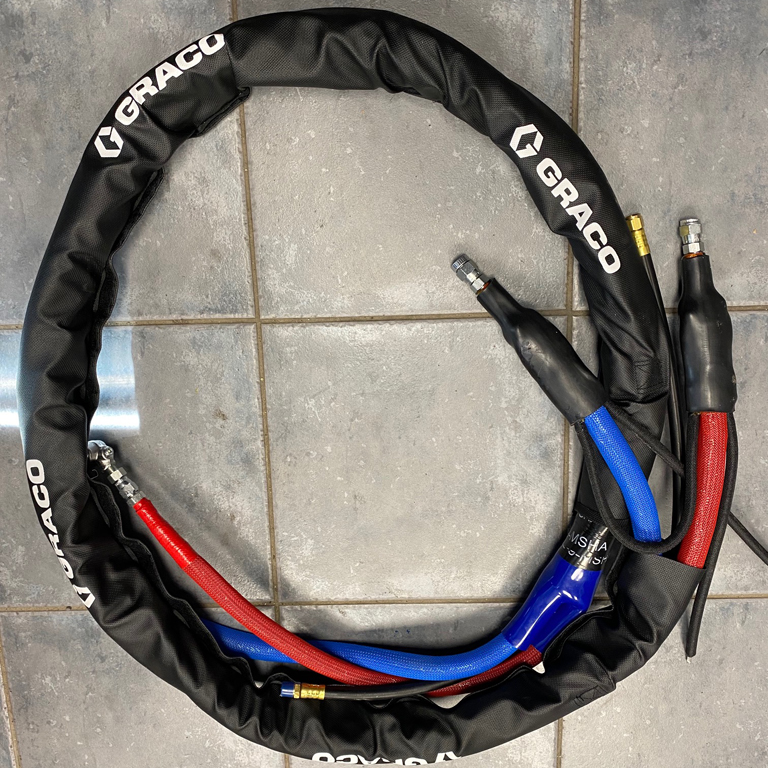 Whip hoses 1/4 "x 10' with scuffing